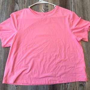 Pink athletic shirt